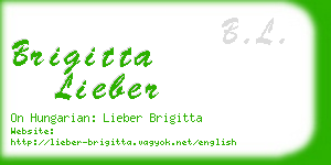 brigitta lieber business card
